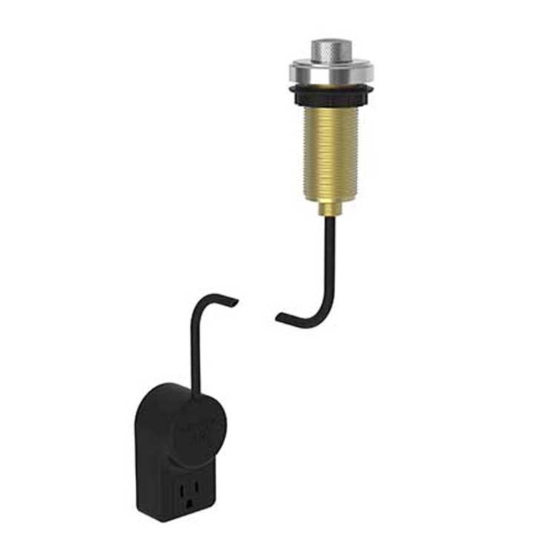 Air Activation Switch Muncy Disposer with Power Adapter Antique Brass