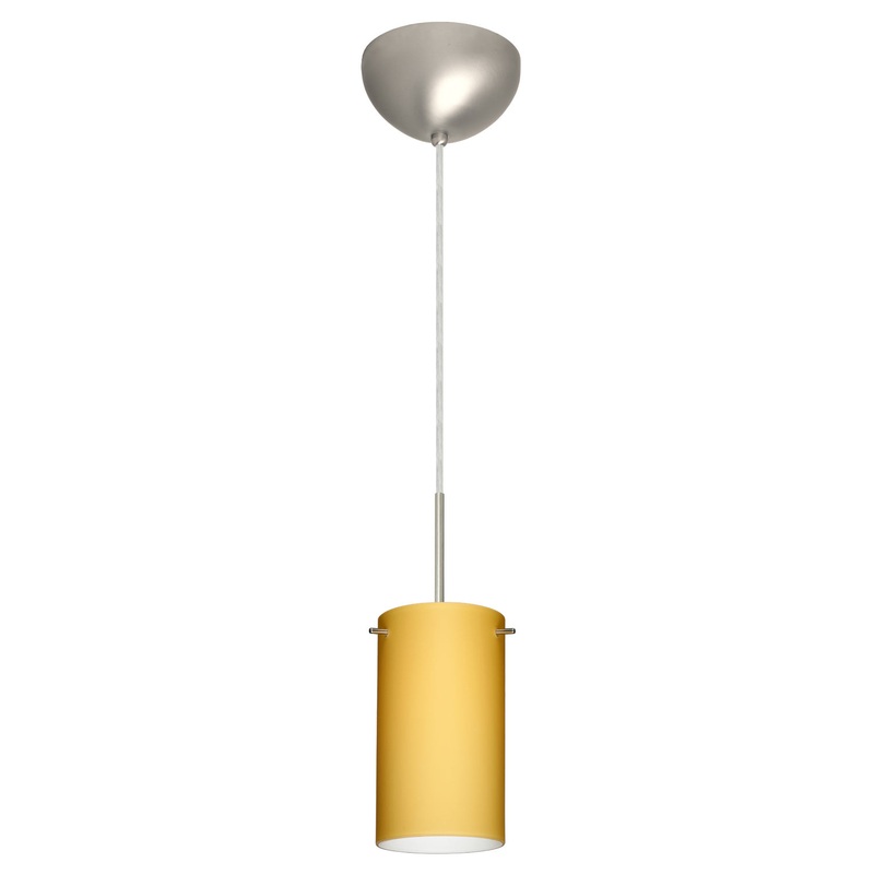 Besa 1BC-4404VM-MED-SN Stilo One Light Pendant Satin Nickel (Discontinued)