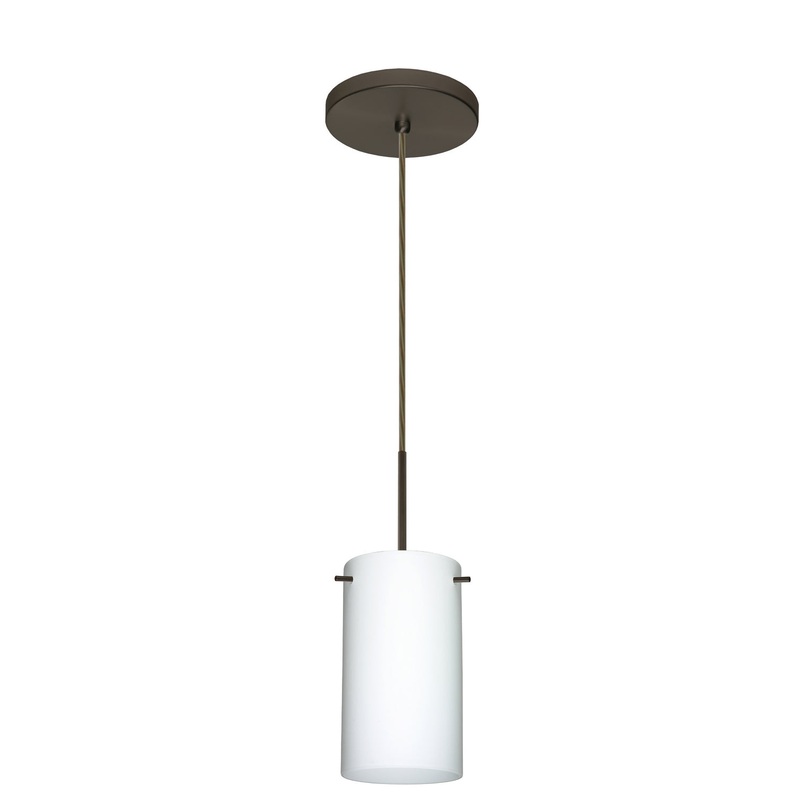 Besa 1BT-440407-LED-BR Stilo One Light Pendant Bronze