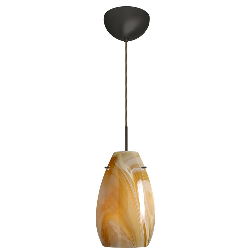 Besa 1JC-4126HN-LED-BR Pera One Light Pendant Bronze