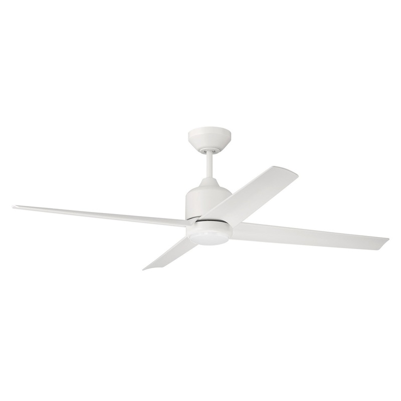 Craftmade QUL52W4 Quell 52″Ceiling Fan White