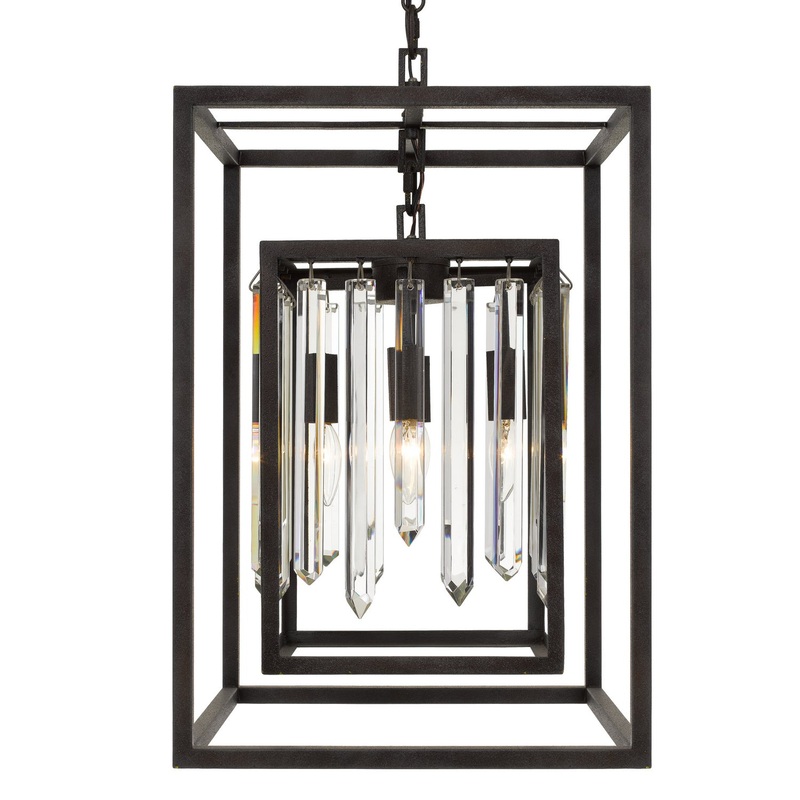 Crystorama 8404-FB Hollis Four Light Chandelier Forged Bronze