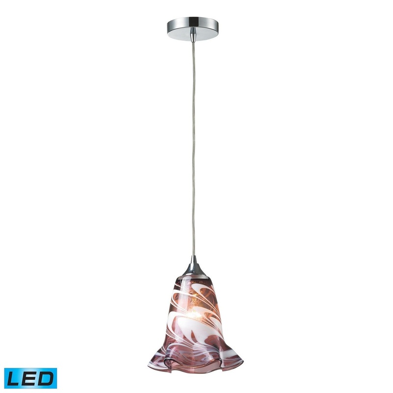 ELK Home 31342/1VPUR-LED Vestido LED Mini Pendant Polished Chrome
