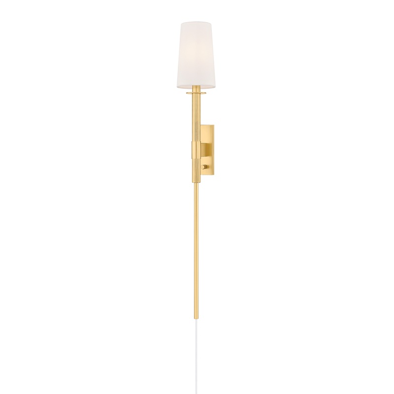 Ginny Plug-In Sconce Aged Brass