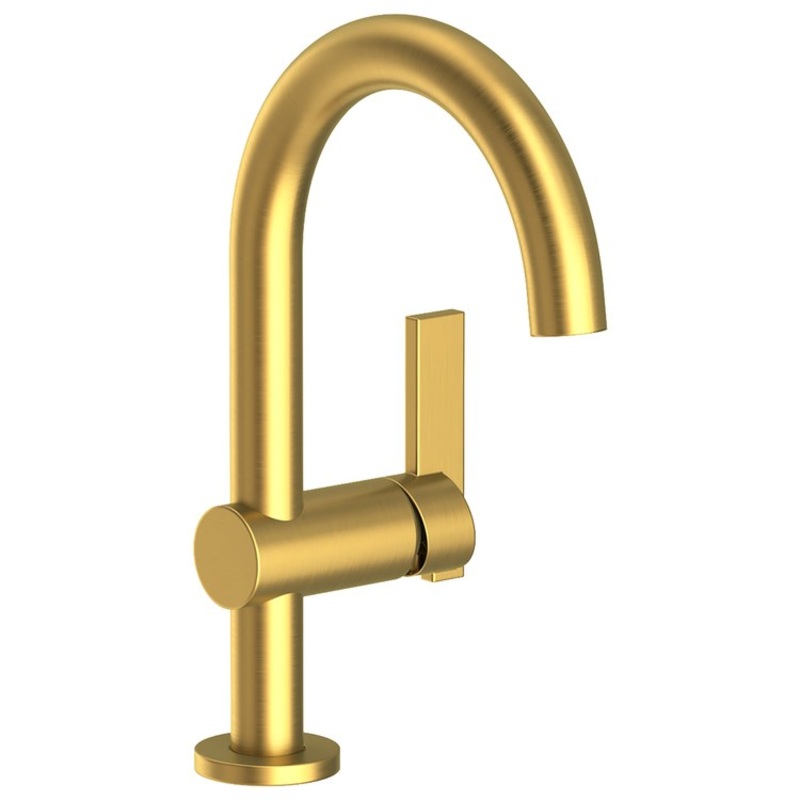Lavatory Faucet Priya 1 Lever ADA WaterSense Satin Brass PVD 1.2 Gallons per Minute Pop-Up 1 Hole