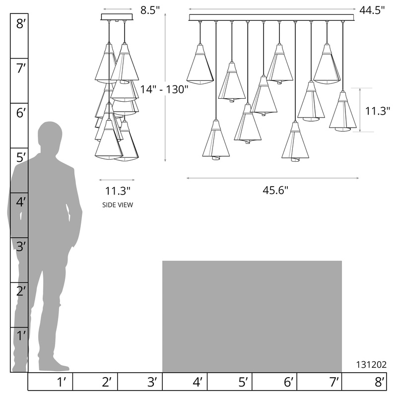 Mobius 10-Light Pendant White