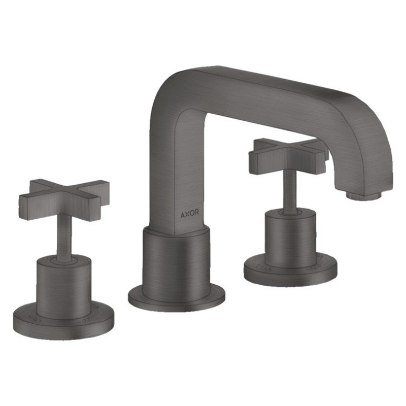 Roman Tub Trim Citterio 2 Cross Brushed Black Chrome ADA 3 Hole 5.0 Gallons per Minute