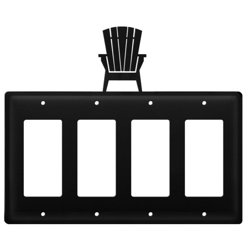 Village Wrought Iron EGGGG-119 Quad Adirondack Quad GFI Cover CUSTOM Product