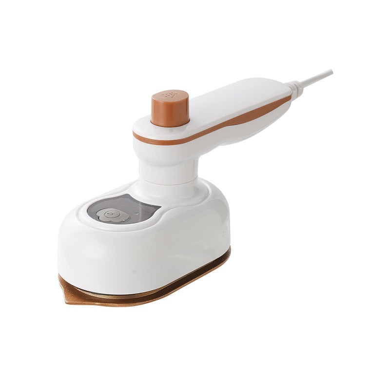 White Mini Handheld Steam Iron – Portable Garment Steamer