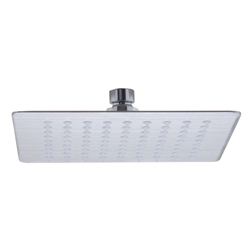 ALFI brand RAIN8S-BSS Solid Brushed Stainless Steel 8″ Square Ultra Thin Rain Shower Head