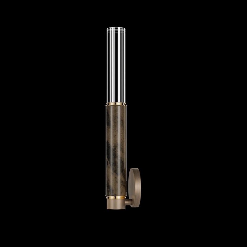 Antonia 21.75″H Sconce Bronze/Brass/Charcoal