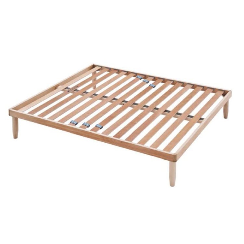 Baldiflex – Rete Singola Ortopedica Fissa con regolatori, Telaio e doghe in Legno Naturale di faggio, 110×190 cm