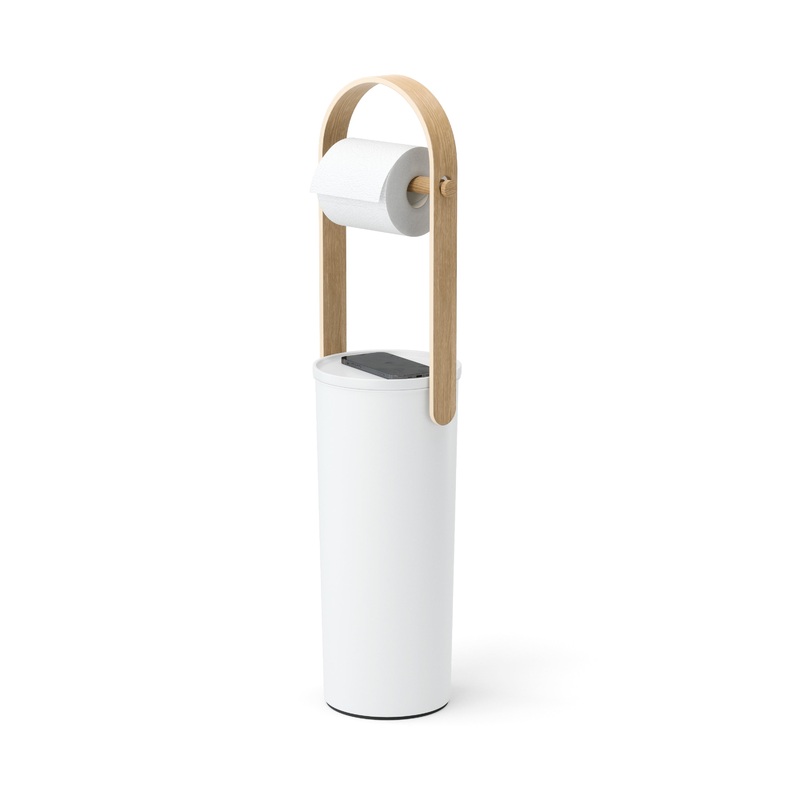 Bellwood Toilet Paper Holder & Reserve White/Natural