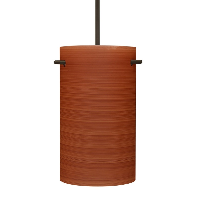 Besa J-4005CH-BR Besa Tamburo 5 Pendant One Light Pendant Bronze
