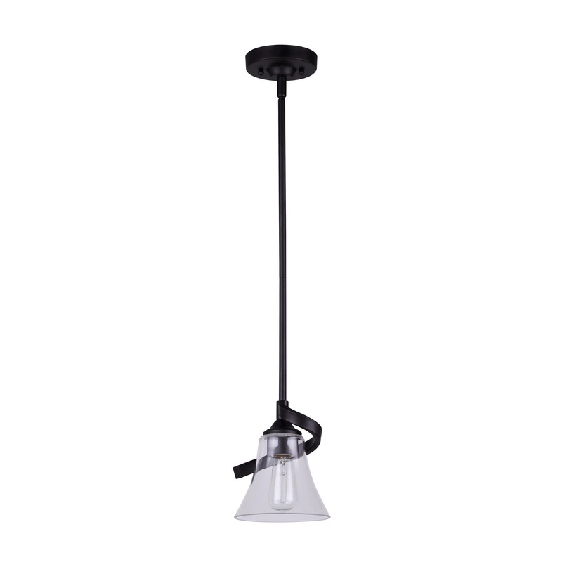 Canarm IPL587A01ORB-RG One Light Pendant Oil Rubbed Bronze