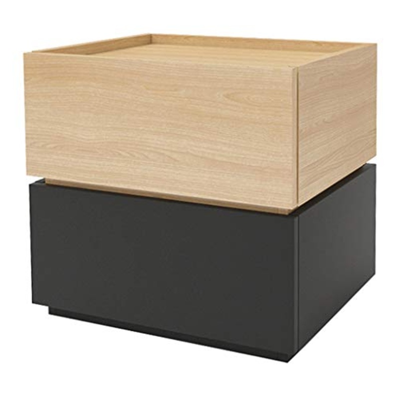 Comodino Nordic Moderno e Minimalista Camera da Letto Creativa Deposito in Legno Deposito Armadietto angolare Carico 400 kg-40 * 50 * 50 cm FANJIANI