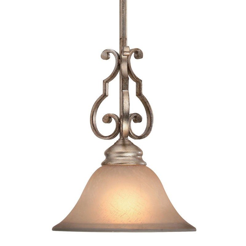 Crystorama 7521-DT Shelby One Light Pendant Distressed Twilight (Discontinued)