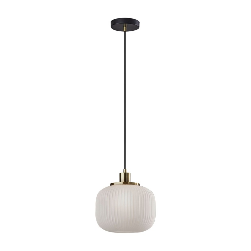 Hazel Pendant Antique Brass