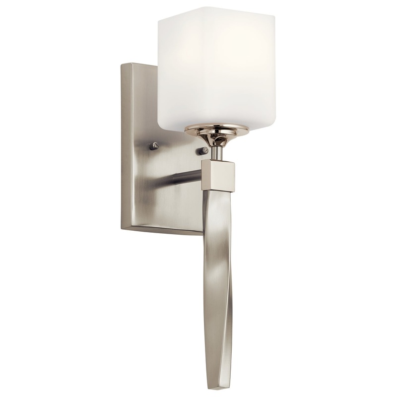Kichler 55000NI One Light Wall Sconce, Brushed Nickel