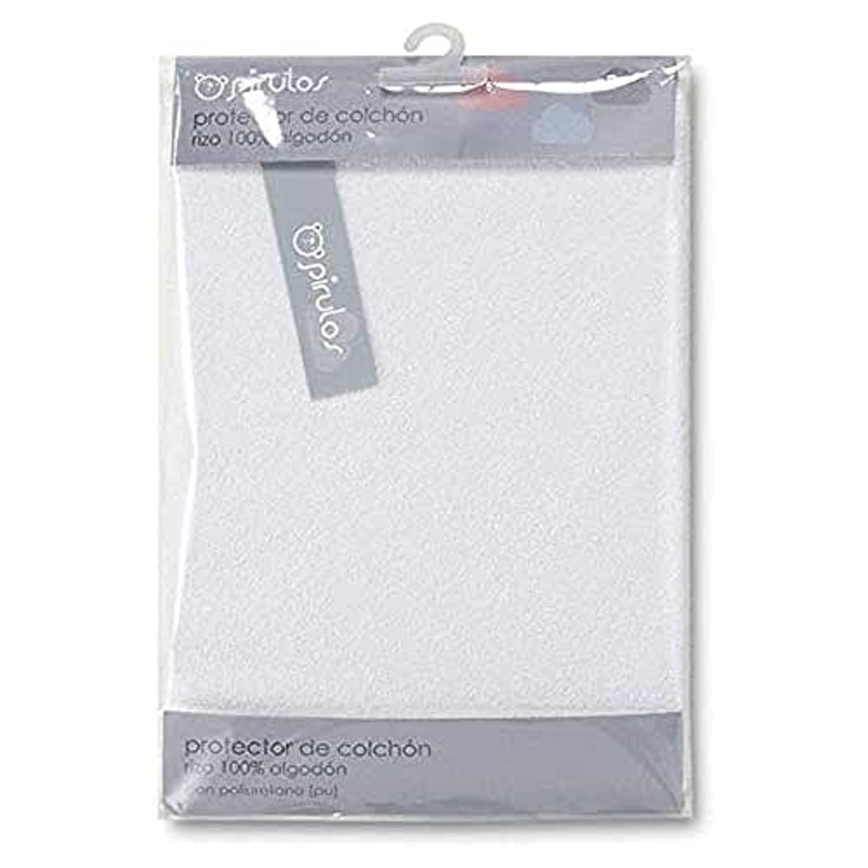 Pirulos 42100001Proteggi materasso, cotone, 50x 80cm, colore: bianco