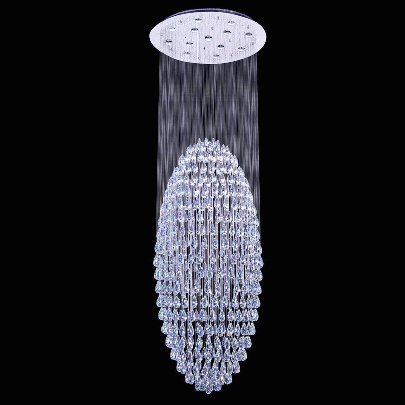 String Lighting 7-Light Chandelier Chrome