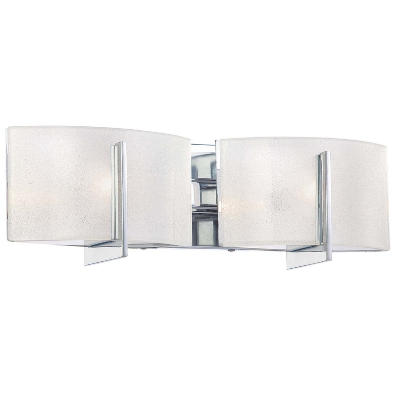 Two Light Bath from the Clarte Collection in Chrome Finish by Minka-Lavery
