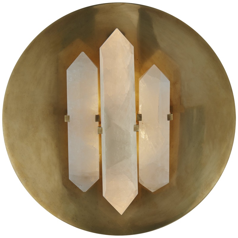 Two Light Wall Sconce from the Halcyon Collection in Antique-Burnished Brass Finish by Visual Comfort Signature
