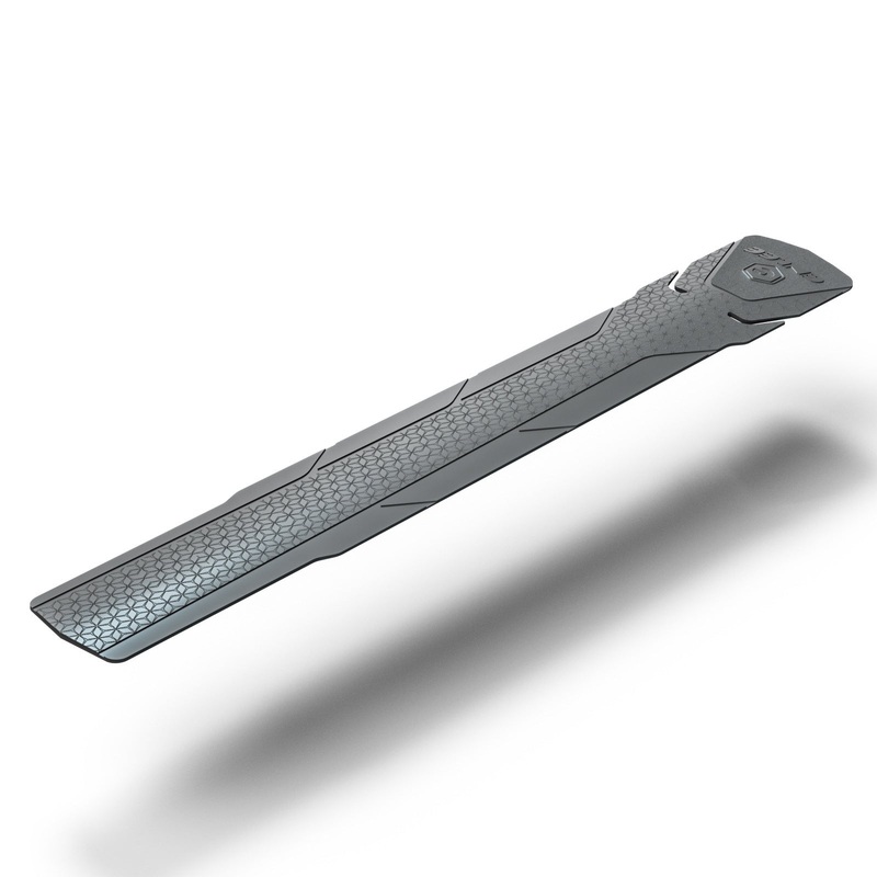 2 Pcs Grey Durable Bicycle Frame Down Tube Protector Sticker  – Anti-Scratch Guard for MTB & Road Bikes