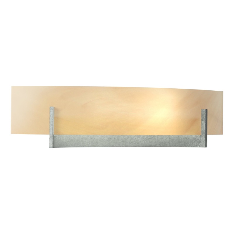 Axis Sconce Vintage Platinum Amber Swirl Glass (AA)