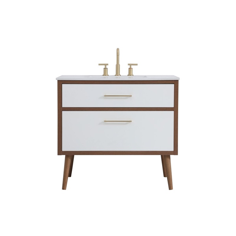 Bathroom Vanity from the Boise Collection in White Finish by Elegant Lighting