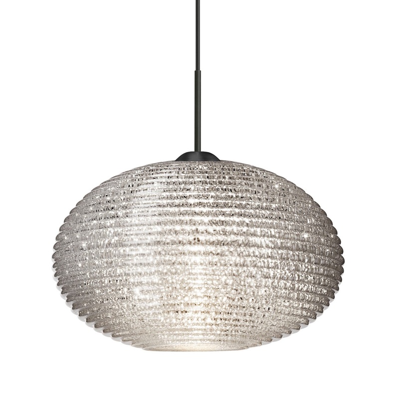 Besa 1JC-4912GL-BK Besa Pape 10 Pendant One Light Pendant Black