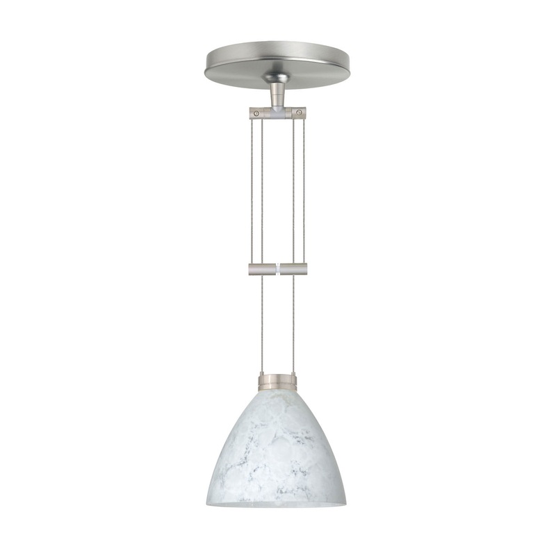 Besa 1XA-177919-SN Mia One Light Pendant Satin Nickel
