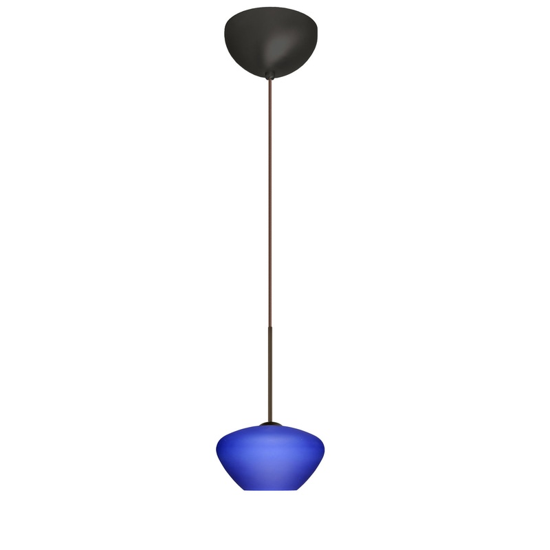 Besa 1XC-541087-LED-BR Peri One Light Pendant Bronze