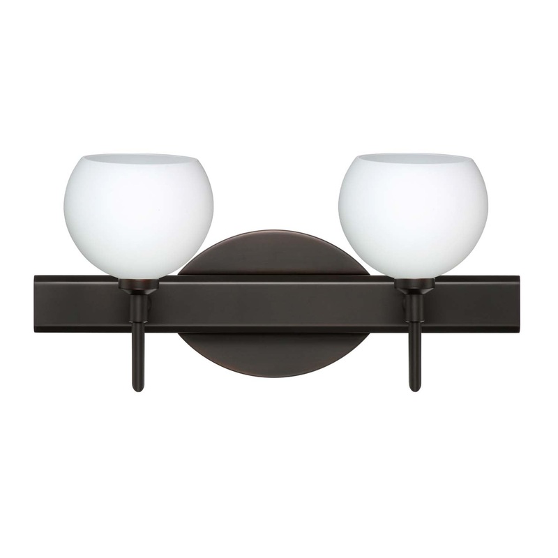 Two Light Wall Sconce from the Palla Collection in Bronze Finish by Besa