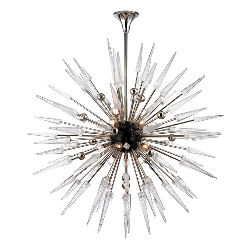 18 Light Chandelier from the Sparta Collection in Polished Nickel Finish by Hudson Valley