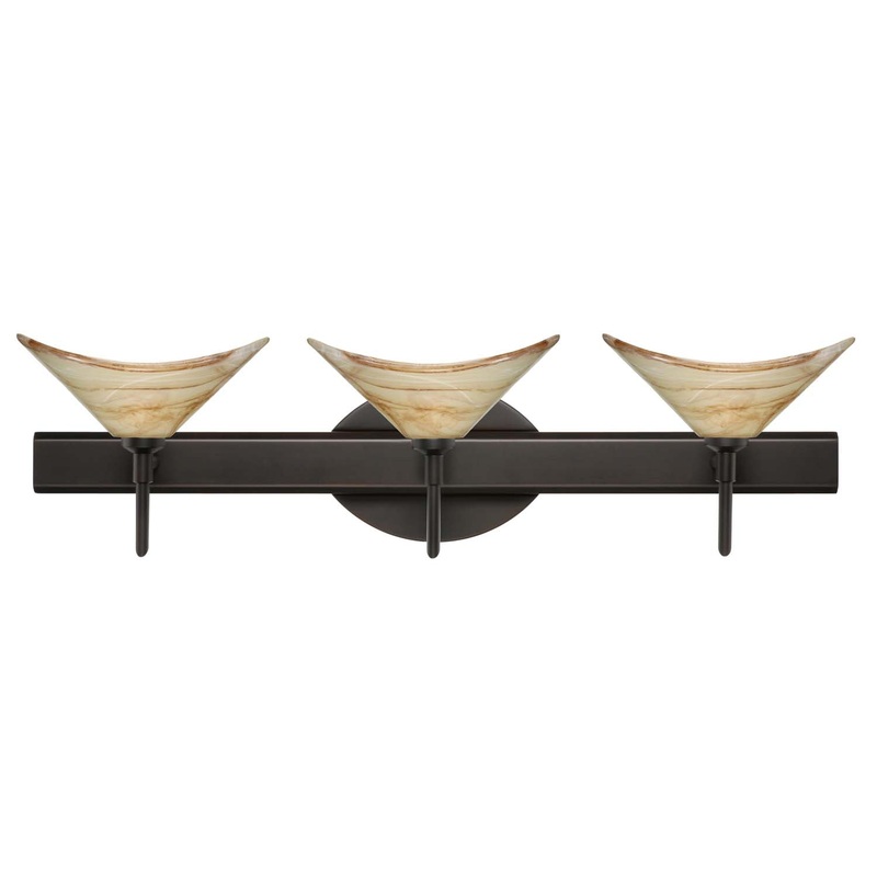 Besa 3SW-191383-BR Hoppi Three Light Wall Sconce Bronze