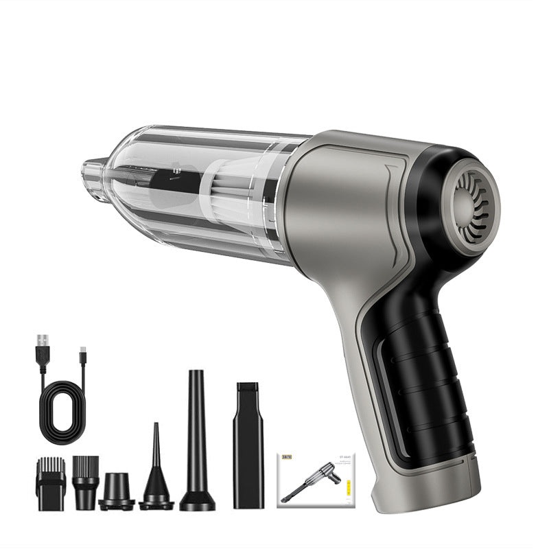 Black and Grey Powerful 3-in-1 Cordless Handheld Vacuum Cleaner – 12000Pa Suction & Air Duster Blower for Car Home & Office