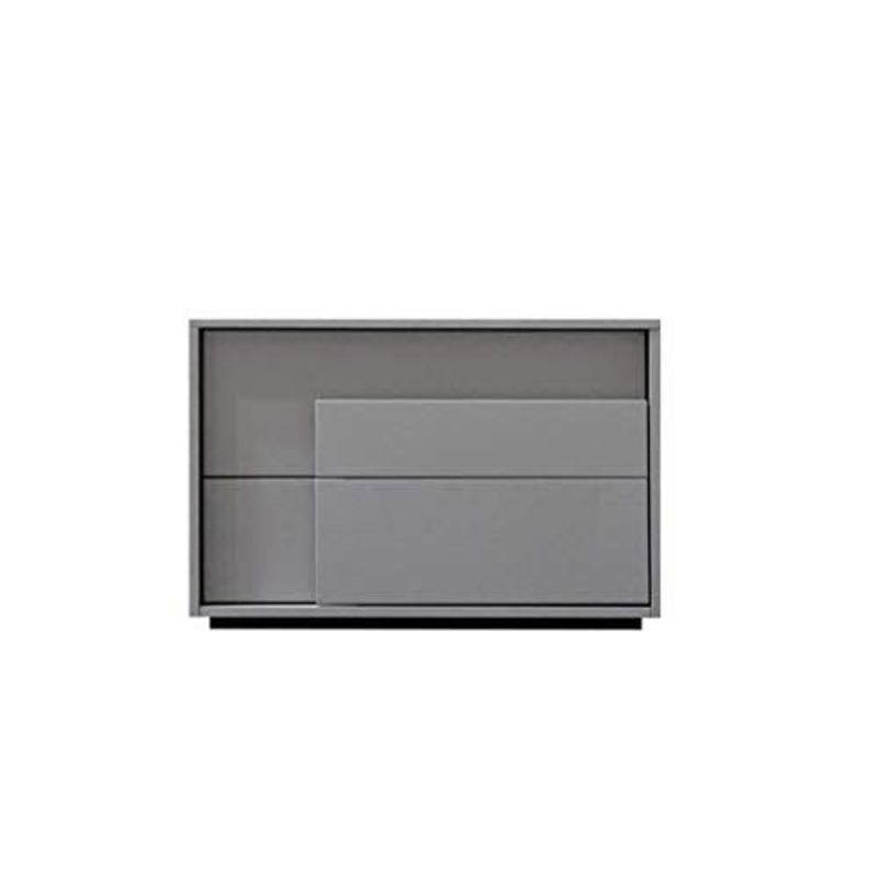 Comodino Moderno Minimalista Nordico Grigio Vernice Creativo Camera da Letto Letto personalit Due Armadio di stoccaggio Cuscinetto 300 kg-50x40x40 cm FANJIANI