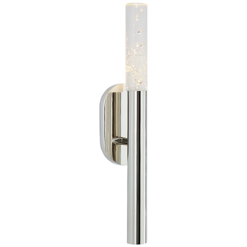 LED Bath Sconce from the Rousseau Collection in Polished Nickel Finish by Visual Comfort Signature