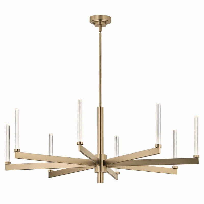 LED Chandelier from the Sycara Collection in Champagne Bronze Finish by Kichler