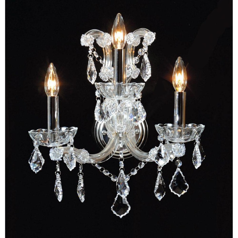 Maria Teresa Classic 3-Light Wall Sconce Gold