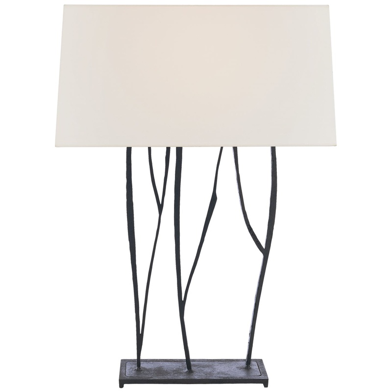 Two Light Console Lamp from the Aspen Collection in Blackened Rust Finish by Visual Comfort Signature