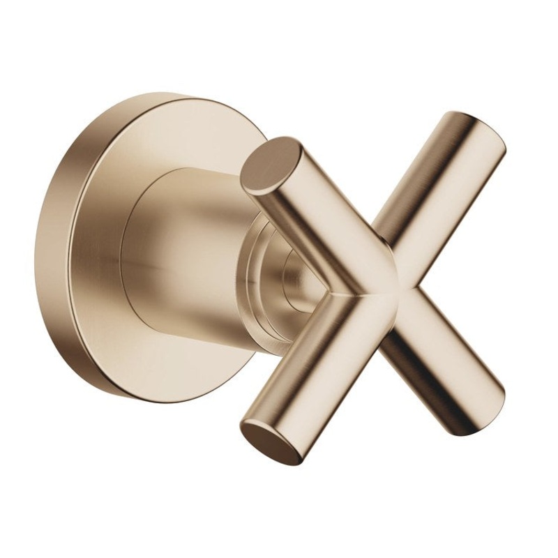 Volume Control Trim TARA Wall Mount 1 Cross Brushed Champagne ADA