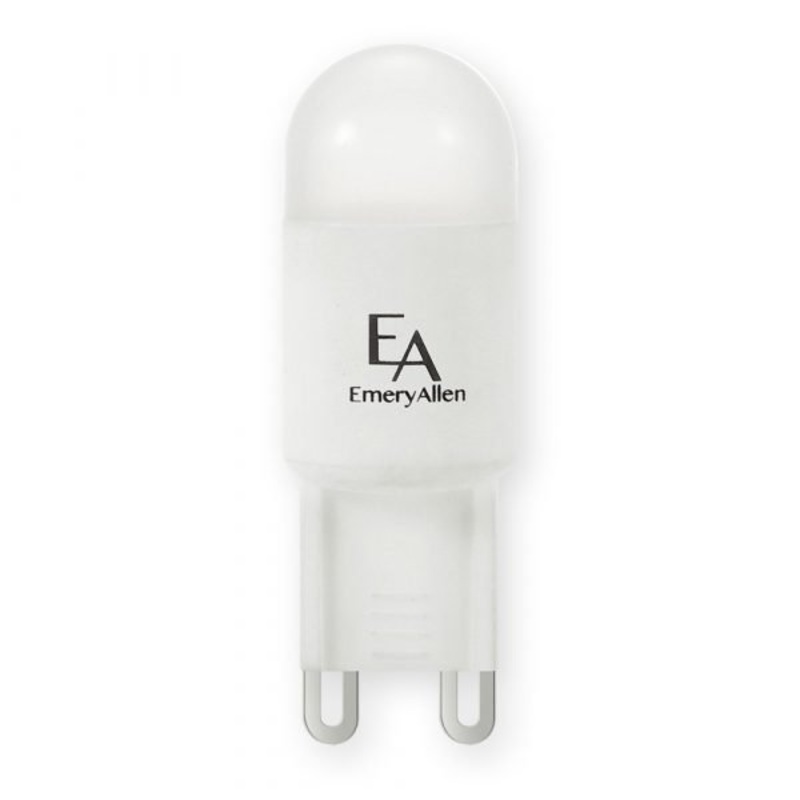 2.50 Watt LED, 200  Lumens, G9 Bi Pin base, 120 Volt Light Bulb by Emery Allen