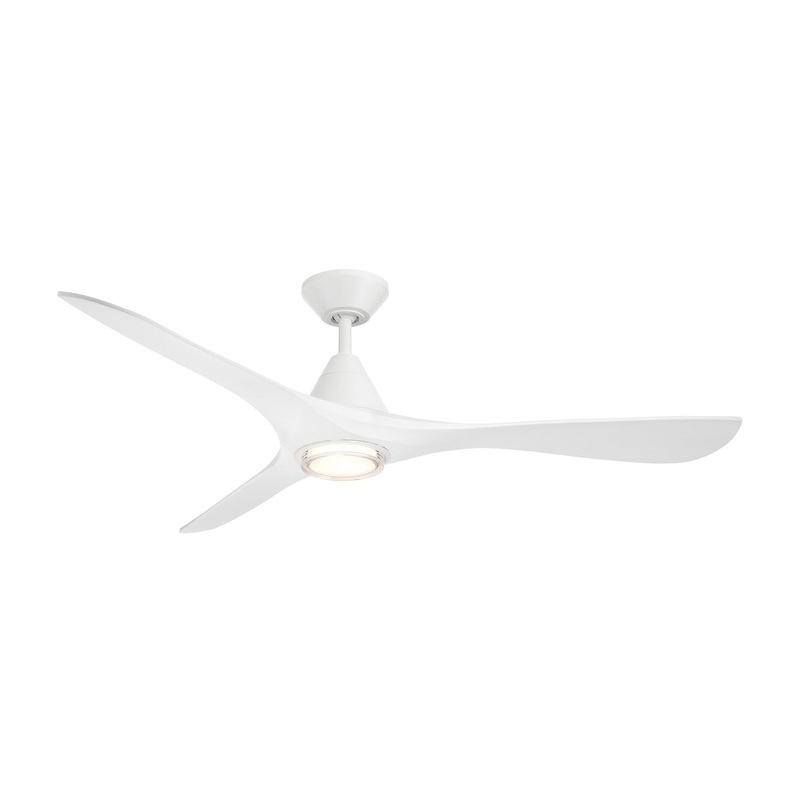 60″Ceiling Fan from the Carve Collection in Matte White Finish by Modern Forms Fans