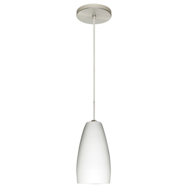 Besa 1BT-150907-SN Chrissy One Light Pendant Satin Nickel