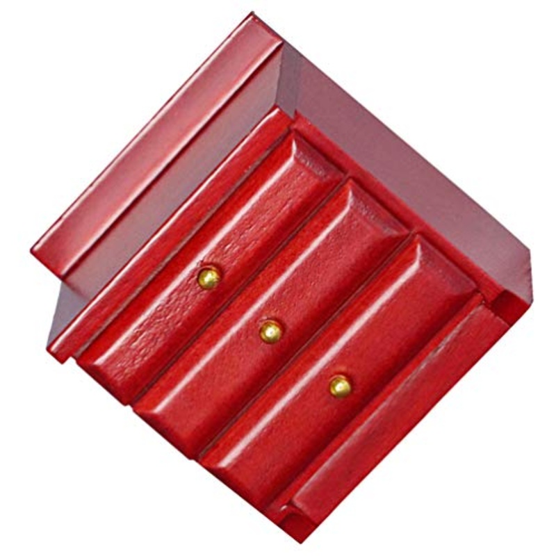 EXCEART 1: 12 Dollhouse Miniature Da Comodino Da Tavolo Mini Comodino Mobili Camera Da Letto In Legno Comodino Armadio Accessori Casa Delle Bambole Rosso