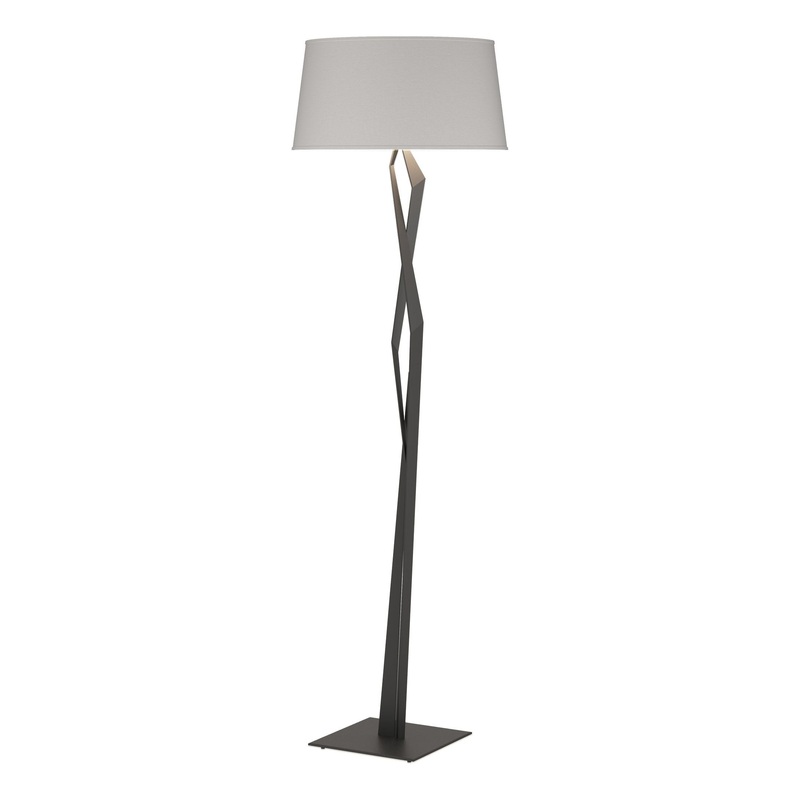 Facet Floor Lamp Black Flax Shade (SE)