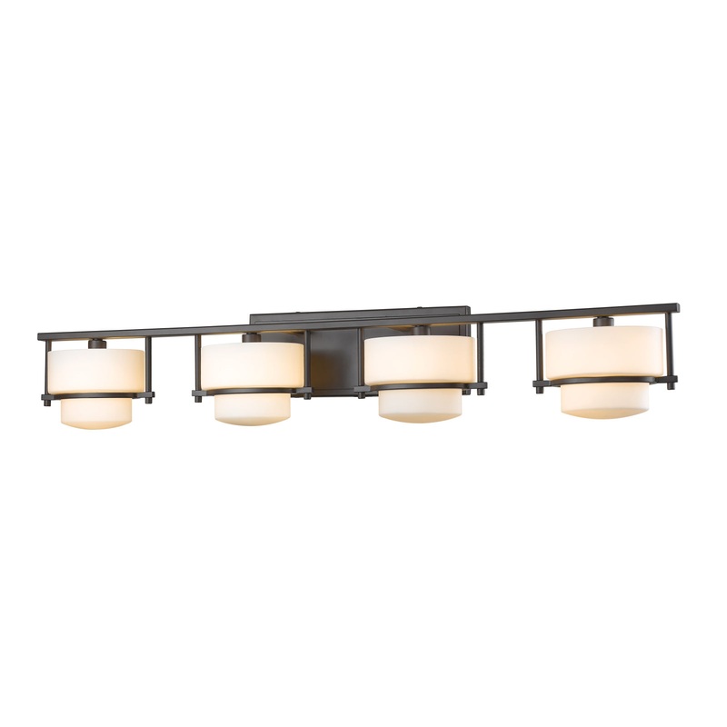 Four Light Vanity from the Porter Collection in Bronze Finish by Z-Lite