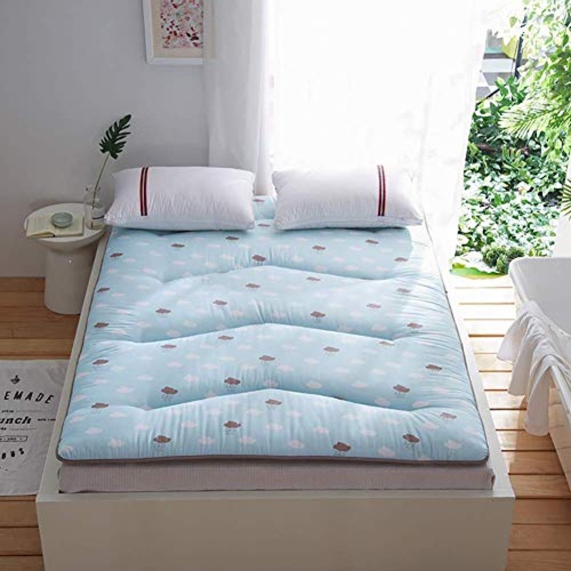 Futon giapponese materasso Tatami, albero di Natale per i bambini materasso, Tappetino pieghevole letto portatile materassino da campeggio bambini Sleeping Pad Piano Lounger Divano Letto,D,90*200cm